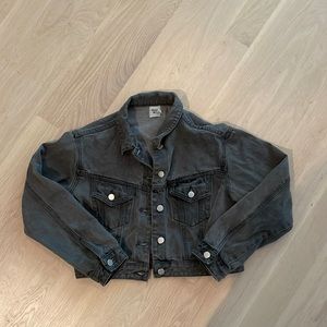 Black jean jacket size 4